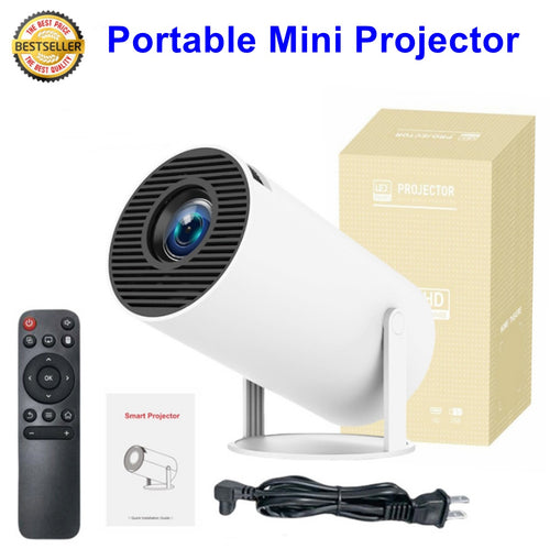 Portable Mini Projector 4K DualWiFi6 Bluetooth BT5.0 Android Home Theater