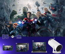 Load image into Gallery viewer, Portable Mini Projector 4K DualWiFi6 Bluetooth BT5.0 Android Home Theater