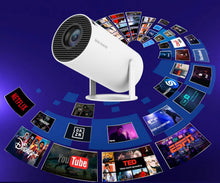 Load image into Gallery viewer, Portable Mini Projector 4K DualWiFi6 Bluetooth BT5.0 Android Home Theater
