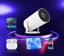 Load image into Gallery viewer, Portable Mini Projector 4K DualWiFi6 Bluetooth BT5.0 Android Home Theater