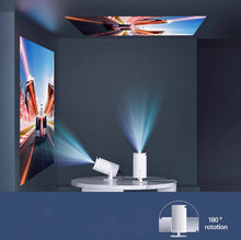Load image into Gallery viewer, Portable Mini Projector 4K DualWiFi6 Bluetooth BT5.0 Android Home Theater