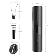 Load image into Gallery viewer, Electric Wine Bottle Corkscrew Opener Set w Foil Cutter,Pourer &amp; Stopper