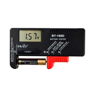 Universal Digital Battery Tester for AA AAA C D 9V 1.5V Button Cell Batteries