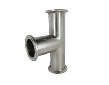 Load image into Gallery viewer, Tri Clamp Stainless Steel 304 Sanitary Tee Pipe Fittings (3/4”~4”)