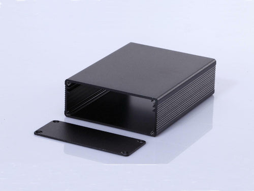 Black Aluminium Extruded Enclosure Box for Electronic PCB, Instrument, DIY Case
