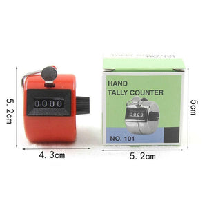 Hand Held Tally 4 Digit Number Clicker Golf Sports Counters Counting