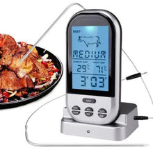 Load image into Gallery viewer, Remote Wireless BBQ Meat Thermometer with Sharp Pointed Probe