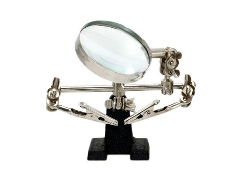 DIY Soldering Tool with Adjusting Clamps and Magnifying Glass 3x For PCB,Jewelry