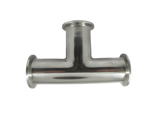 Tri Clamp Stainless Steel 304 Sanitary Tee Pipe Fittings (3/4”~4”)