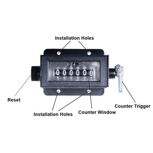 Mechanical Click Counter Hand Resettable Pulling Counter 5 or 6 Digits