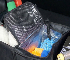 Collapsible Multipurpose Storage Box Car Trunk Organiser Bag with Cooler Bag