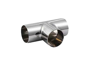 Stainless Steel 304 Sanitary Tee Pipe Fittings with Weld Ends (3/4 ~ 4 inch)