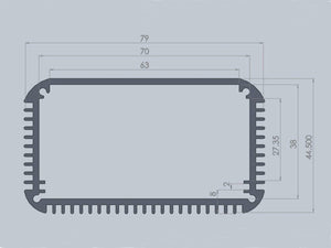 DIY Project Aluminium Enclosure Box for Electronics,Instruments (115*80*45 mm)