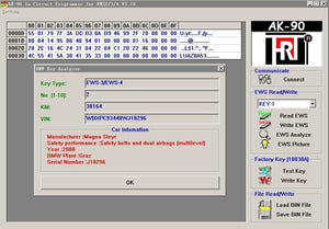 AK90+ Key Programmer Auto Code Scanner For BMW EWS Car (1995-2009) v3.19
