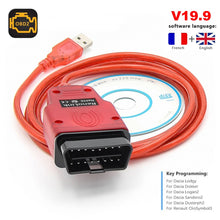 Load image into Gallery viewer, Renolink V1.99 Renault ECU Programmer Key Coding UCH OBD2 Cable