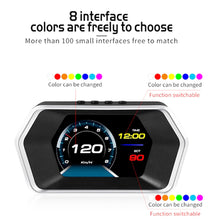Load image into Gallery viewer, Car OBD2 GPS Head Up Display Smart Digital Meter HD Digital Display Alarm System