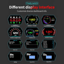 Load image into Gallery viewer, Car OBD2 GPS Head Up Display Smart Digital Meter HD Digital Display Alarm System