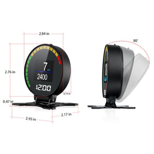 Universal Car OBD Smart Head Up Display HUD Digital Gauge with Alarm