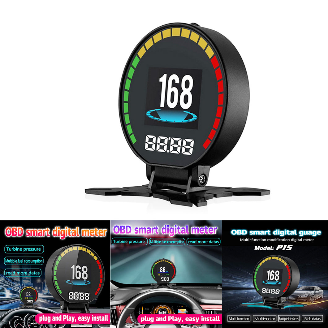 Universal Car OBD Smart Head Up Display HUD Digital Gauge with Alarm