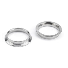 Load image into Gallery viewer, 2pc Set Stainless Steel V-Band Clamp &amp; Flange Kit for Turbo Downpipe Exhaust