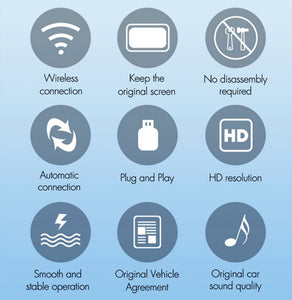 Wireless Bluetooth CarPlay Dongle Adapter For Android IOS Car Navigation Player