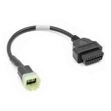 Load image into Gallery viewer, Diagnostic OBD2 Cable For Kawasaki Motorcycle 6 Pin to 16 pin Plug Adapter