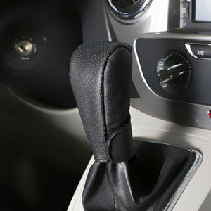 Universal Car Gear Knot Cover Handbrake Non-Slip PU Leather Protector
