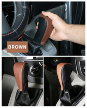 Load image into Gallery viewer, Universal Car Gear Knot Cover Handbrake Non-Slip PU Leather Protector