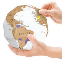 Load image into Gallery viewer, 3D Scratch Off Vertical Global World Map DIY Puzzle Game Assemble Trip Planner