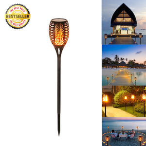 Waterproof Solar Powered LED Dancing Flame Outdoor Tiki Light Torch (3 Size)  / Eau solaire alimenté LED Dancing Flame Outdoor Tiki Light Torch (3 Taille)
