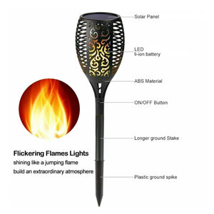 Waterproof Solar Powered LED Dancing Flame Outdoor Tiki Light Torch (3 Size)  / Eau solaire alimenté LED Dancing Flame Outdoor Tiki Light Torch (3 Taille)