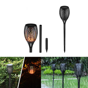 Waterproof Solar Powered LED Dancing Flame Outdoor Tiki Light Torch (3 Size)  / Eau solaire alimenté LED Dancing Flame Outdoor Tiki Light Torch (3 Taille)