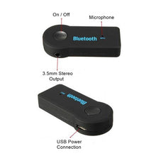 Load image into Gallery viewer, Wireless Bluetooth Audio Receiver Adapter with Mic Hand-free Phone For Car Music Aux 3.5mm Jack