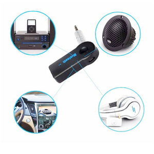 Wireless Bluetooth Audio Receiver Adapter with Mic Hand-free Phone For Car Music Aux 3.5mm Jack