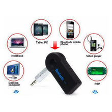 Load image into Gallery viewer, Wireless Bluetooth Audio Receiver Adapter with Mic Hand-free Phone For Car Music Aux 3.5mm Jack