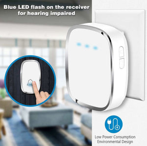 Wireless Waterproof Doorbell Kit Adjustable Volume 36 Chime / Kit de sonnette étanche sans fil Volume réglable 36 Carillon