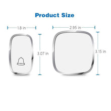 Load image into Gallery viewer, Wireless Waterproof Doorbell Kit Adjustable Volume 36 Chime / Kit de sonnette étanche sans fil Volume réglable 36 Carillon