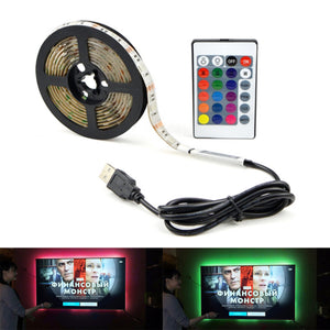 Waterproof Background USB Power LED Light Strip with Remote Control
