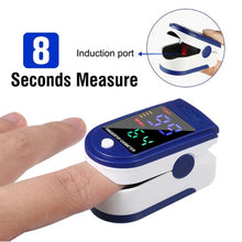 Load image into Gallery viewer, Finger Tip Pulse Oximeter SpO2 Heart Rate Blood Oxygen Saturation Monitor
