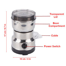Load image into Gallery viewer, Electric Stainless Steel Coffee Bean Grinder Nut Spice Grinding Blender