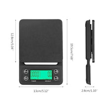 Load image into Gallery viewer, Digital Drip Coffee LCD Scales Kitchen Weighing Scale with Timer
