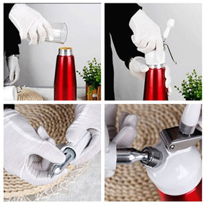 Whipped Cream Dispenser for Homemade Dessert Creams / Distributeur de crème fouettée pour crèmes de dessert maison