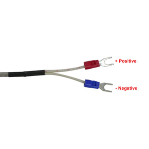 Waterproof J Type Thermocouple Sensors Stainless Steel Waterproof Probe with 100mm Length, 3/8”NPT Threads