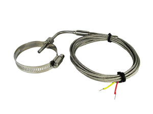 Exposed Tip Exhaust Gas Temperature EGT Sensors K Type with 40-63mm Clamp & Adjustable Insert Length
