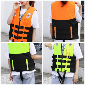 Kids & Adults Life Jacket Vest Adjustable Buoyancy for Sailing Kayak Canoeing Fishing