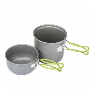 Outdoor Mini Gas Stove Cooking Set Nonstick Pans for Picnic Camping Hiking / Mini poêle à gaz extérieur Poêle à gaz Ensemble antiadhésifs