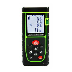 Handheld Digital Laser Point Distance Meter Measure Tape Range Finder (ft/m)