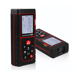 Handheld Digital Laser Point Distance Meter Measure Tape Range Finder (ft/m)