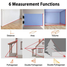Load image into Gallery viewer, Handheld Digital Laser Point Distance Meter Measure Tape Range Finder (ft/m)