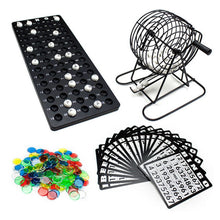 Load image into Gallery viewer, Complete Bingo Game Set Lotto Party Game 75 Balls,18 Cards &amp; Cage